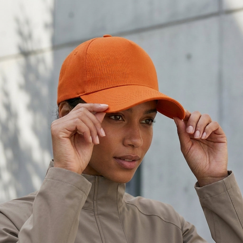 Sunset Orange Trucker Cap