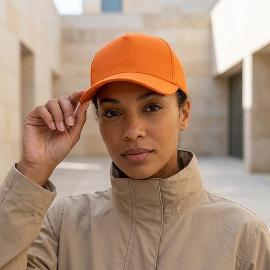 Sunset Orange Trucker Cap