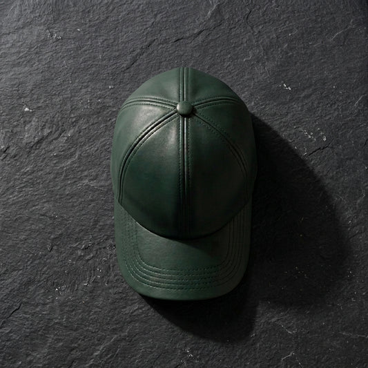 Emerald Premium Leather Cap
