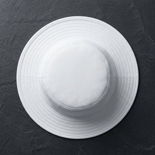Classic White Bucket Hat – Unisex Cotton Sun Hat